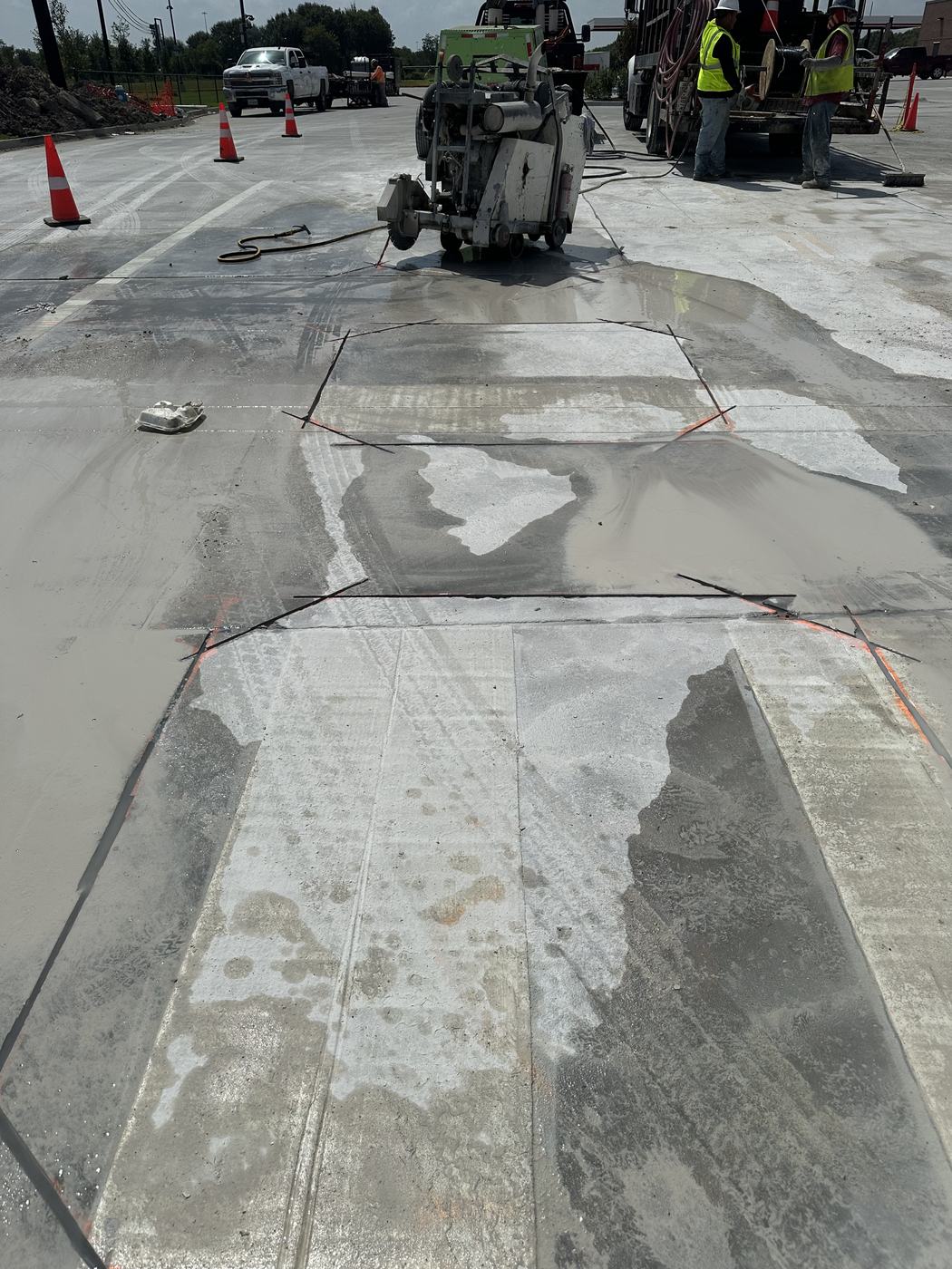 Saw-cutting vehicle detection loops