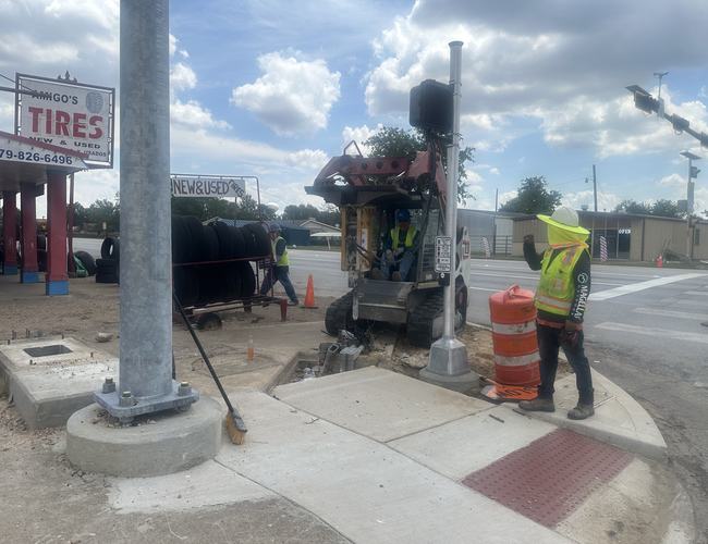 Signal pole foundation